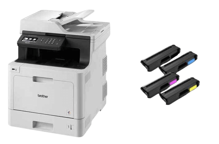 Brother DCP-L8410CDW + 4 TN423 XL tonere (CMYK)