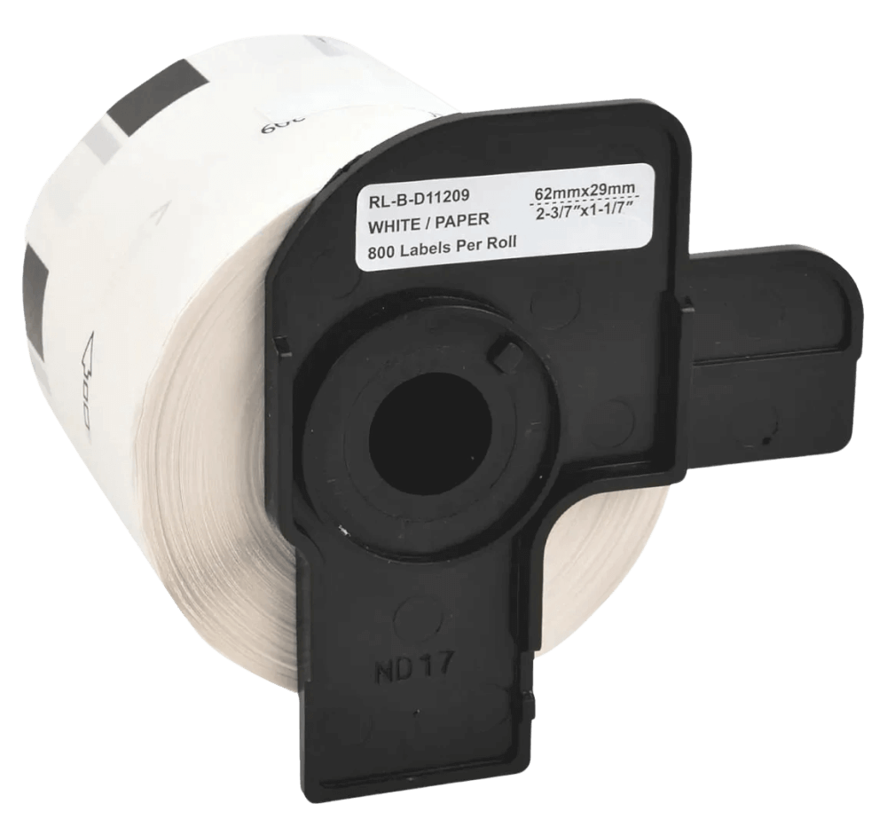 PixoJet Brother DK11209 29 x 62 mm, 800 st. Vit adressetikett