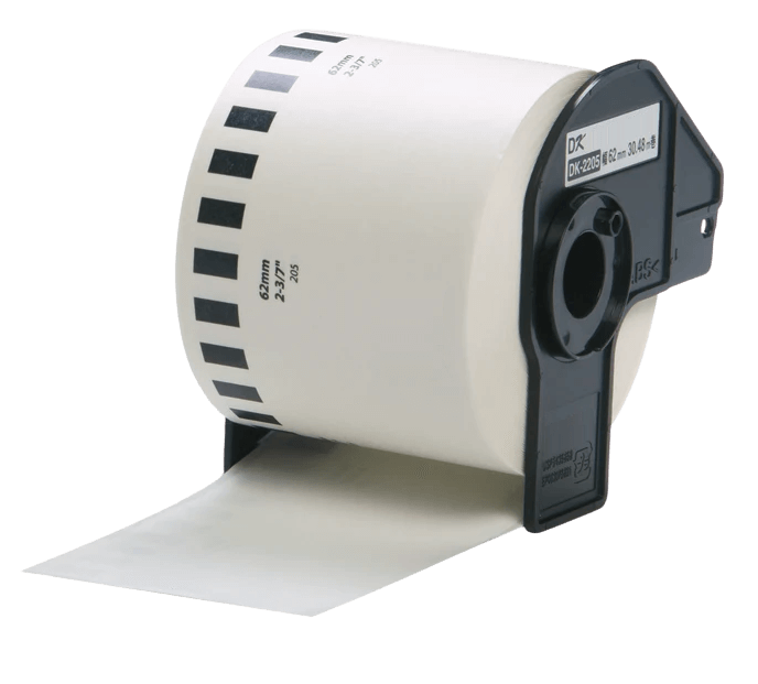 PixoJet Brother DK22205 62mm x 30.5m Vit adressetikett