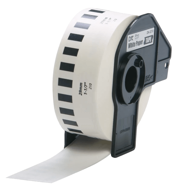PixoJet Brother DK22210 29mm x 30,48 Vit adressetikett