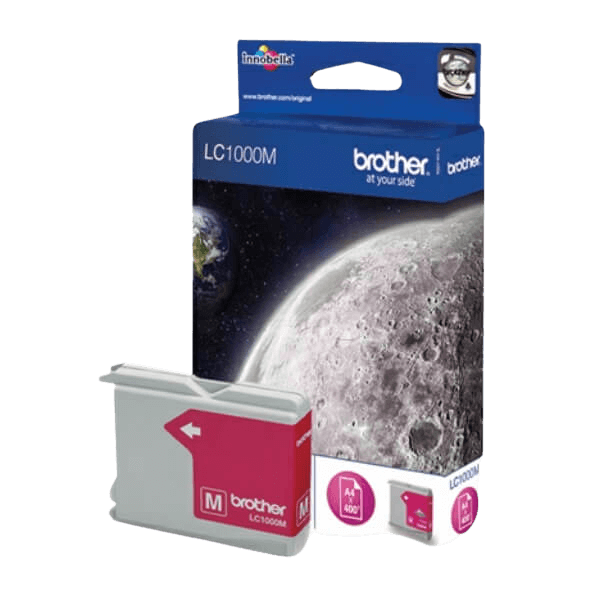 Brother Original LC1000M magenta bläckpatron | Innehåll: 400 sidor