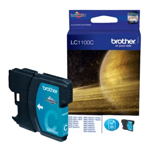 Brother Original LC1100C cyan bläckpatron | Innehåll: 6 ml.