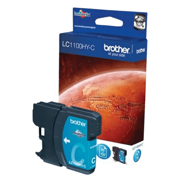 Brother Original LC1100HYC XL cyan bläckpatron | Innehåll: 700 sidor