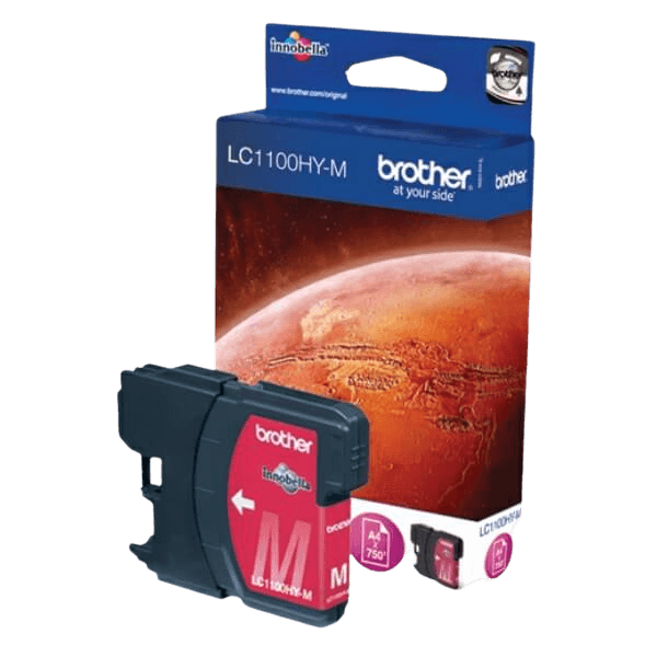 Brother Original LC1100HYM XL magenta bläckpatron | Innehåll: 700 sidor