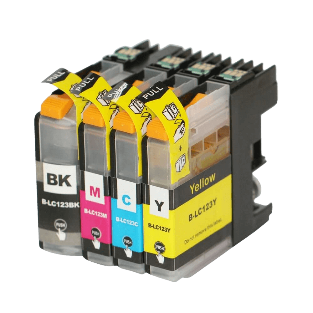 PixoJet Brother LC123 rabattpaket - 4 st.