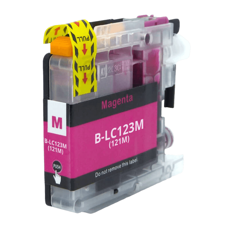 PixoJet Brother LC123M magenta bläckpatron | Innehåll: 10 ml.