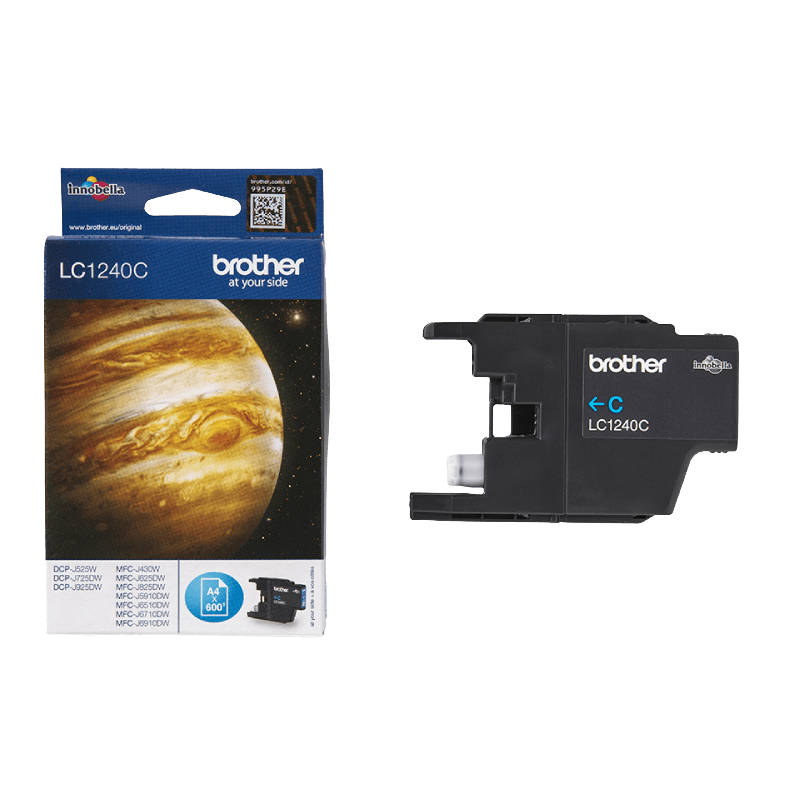 Brother Original LC1240C XL cyan bläckpatron | Innehåll: 600 sidor