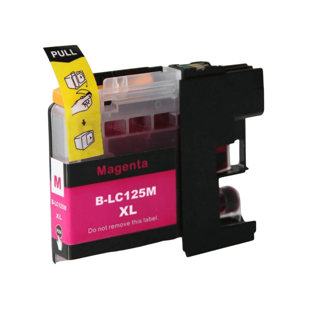 PixoJet Brother LC125M XL magenta bläckpatron | Innehåll: 20 ml.