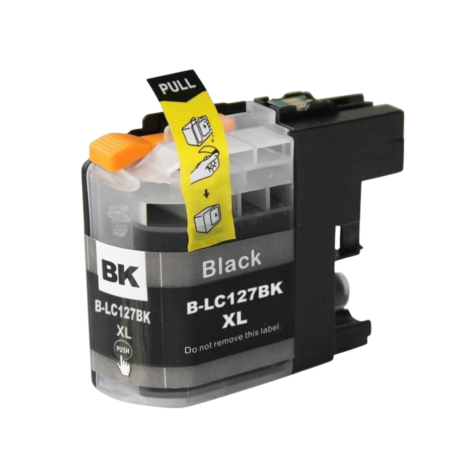 PixoJet Brother LC127BK XL svart bläckpatron | Innehåll: 20 ml.