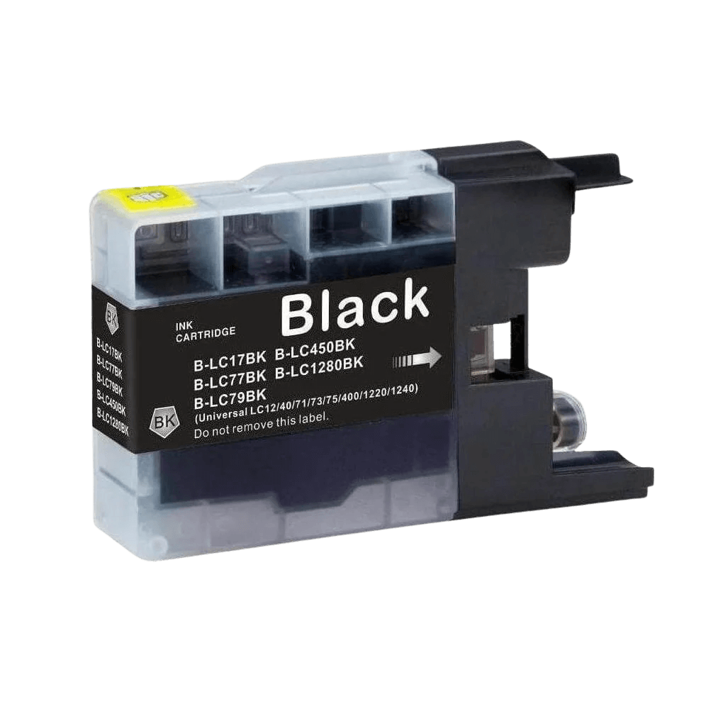 PixoJet Brother LC1280BK XXL svart bläckpatron | Innehåll: 55 ml.