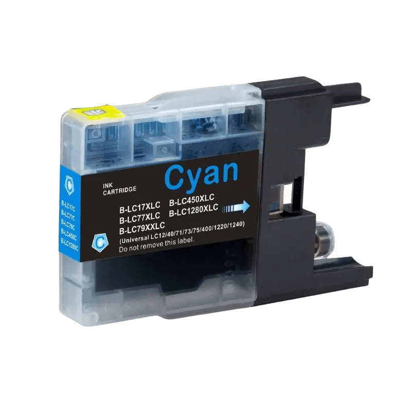 PixoJet Brother LC1280C XXL cyan bläckpatron | Innehåll: 20 ml.