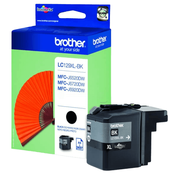 Brother Original LC129BK XXL svart bläckpatron | Innehåll: 2400 sidor