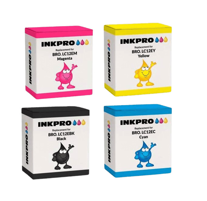 PixoJet Brother LC12E rabattpaket - 4 st.