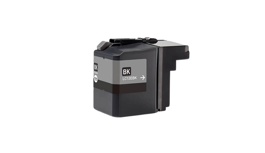 PixoJet Brother LC12EBK svart bläckpatron | Innehåll: 58 ml.
