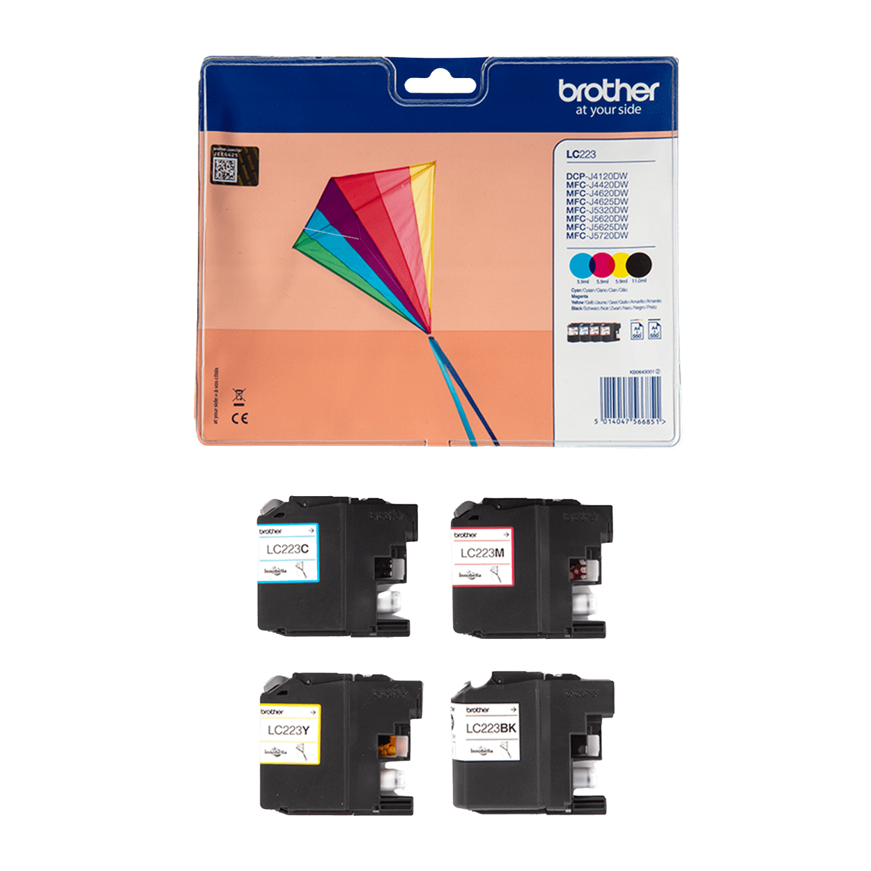 Brother Original LC223VALBPDR CMYK rabattpaket