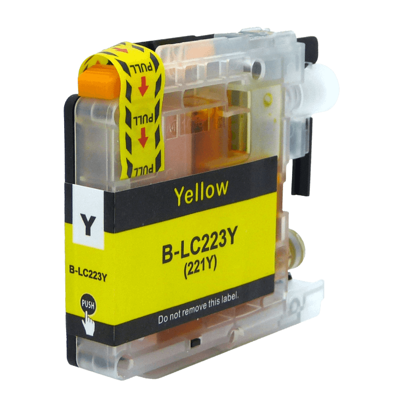 PixoJet Brother LC223Y gul bläckpatron | Innehåll: 10 ml.