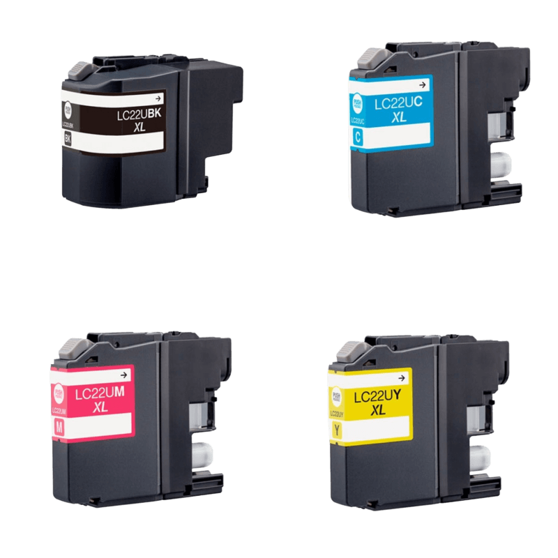 PixoJet Brother LC22U rabattpaket - 4 st.