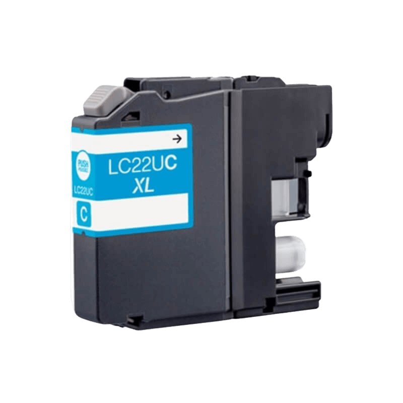 PixoJet Brother LC22UC cyan bläckpatron | Innehåll: 13 ml.