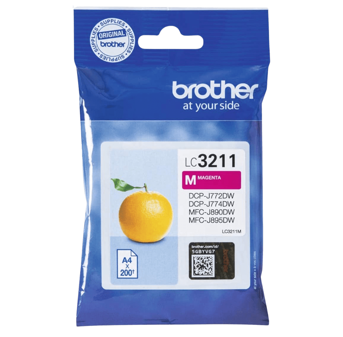Brother Original LC3211M magenta bläckpatron | Innehåll: 200 sidor