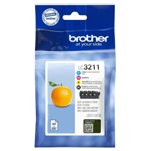 Brother Original LC3211VALDR CMYK rabattpaket | Innehåll: 800 sidor