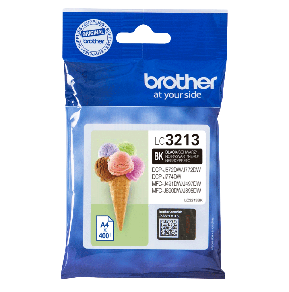 Brother Original LC3213BK svart bläckpatron | Innehåll: 400 sidor