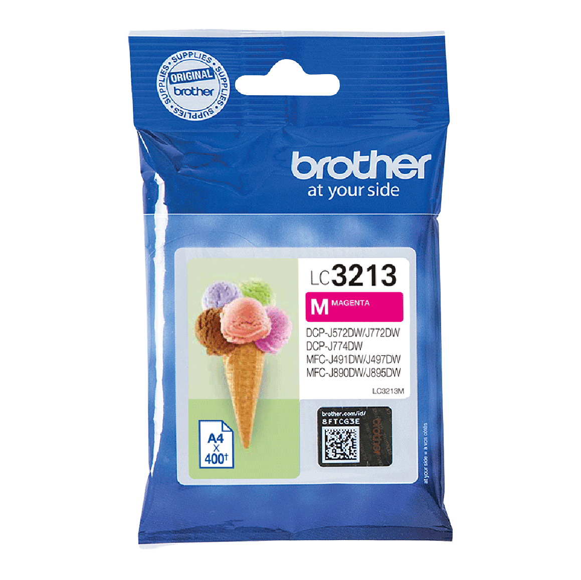 Brother Original LC3213M magenta bläckpatron | Innehåll: 400 sidor