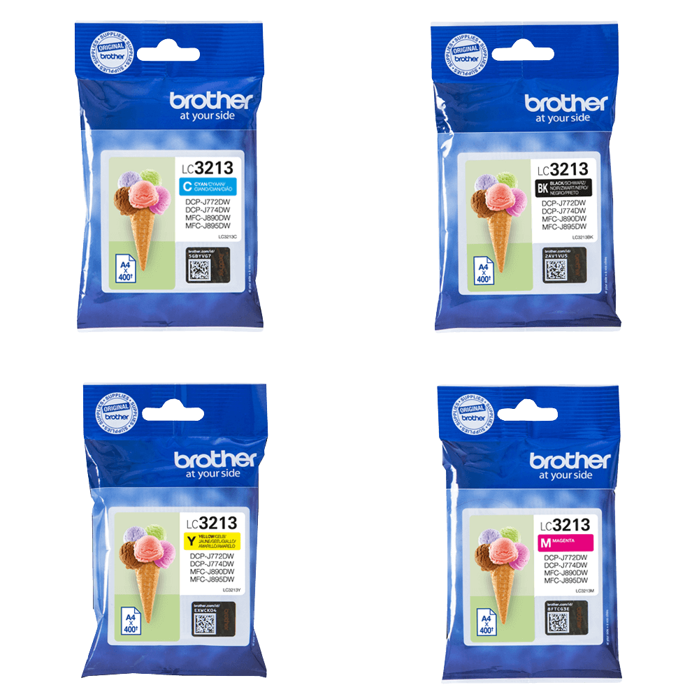 Brother Original LC3213VALDR XL CMYK rabattpaket | Innehåll: 1600 sidor