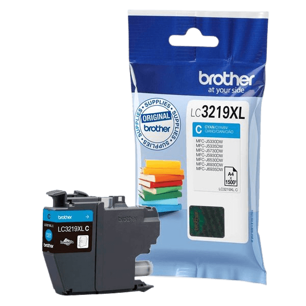 Brother Original LC3219XLC cyan bläckpatron | Innehåll: 1500 sidor