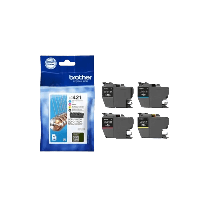 Brother Original LC421VALDR CMYK rabattpaket | Innehåll: 800 sidor