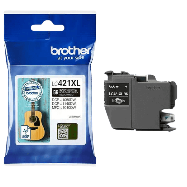 Brother Original LC421XLBK svart bläckpatron | Innehåll: 500 sidor