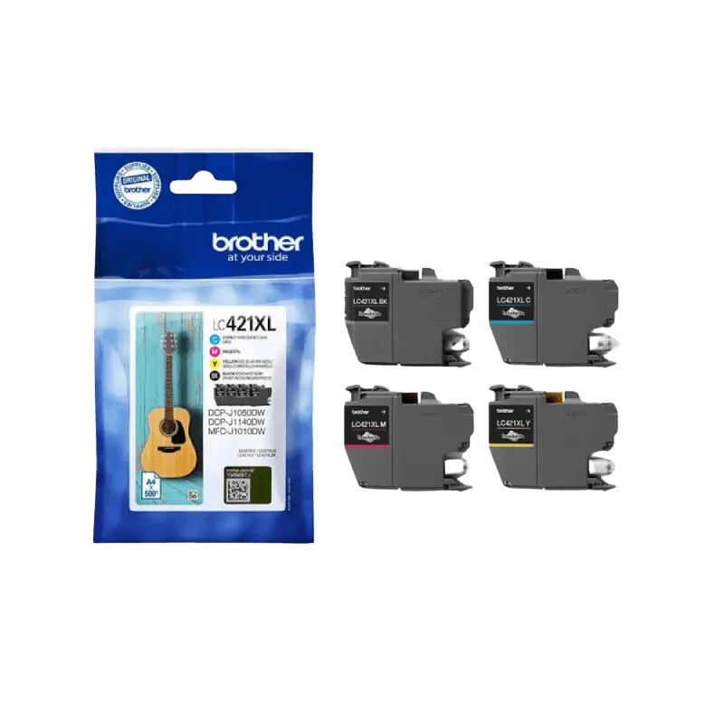 Brother Original LC421XLVALDR CMYK rabattpaket | Innehåll: 2000 sidor