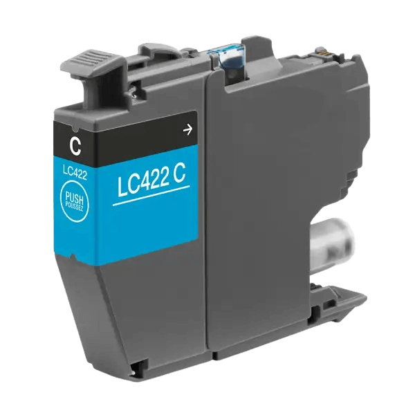 PixoJet Brother LC422C cyan bläckpatron | Innehåll: 550 sidor