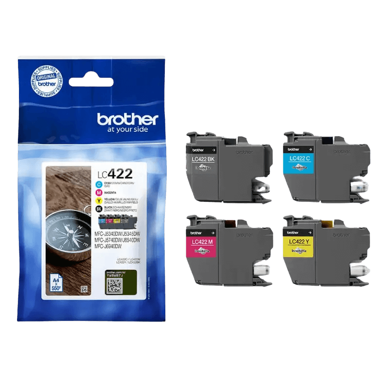 Brother Original LC422VALDR CMYK rabattpaket | Innehåll: 2200 sidor