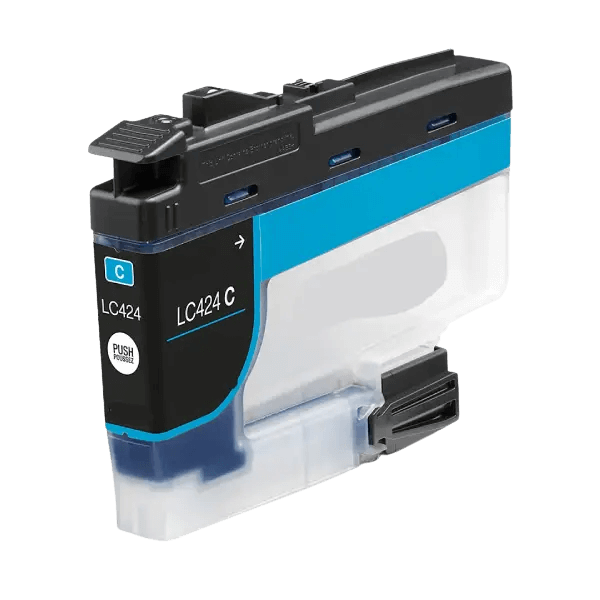 PixoJet Brother LC424C cyan bläckpatron | Innehåll: 750 sidor