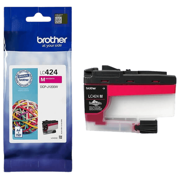 Brother Original LC424M magenta bläckpatron | Innehåll: 750 sidor