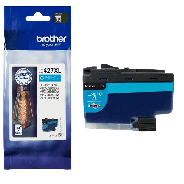 Brother Original LC427XLC cyan bläckpatron | Innehåll: 5000 sidor