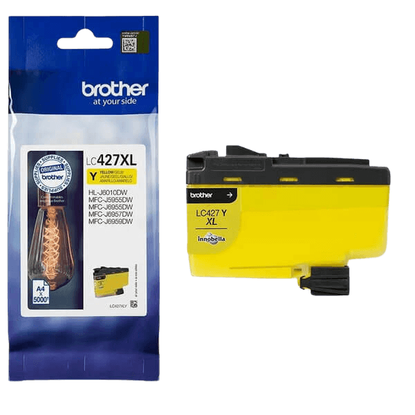 Brother Original LC427XLY gul bläckpatron | Innehåll: 5000 sidor
