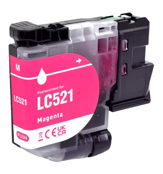 PixoJet Brother LC521M magenta bläckpatron | Innehåll: 500 sidor