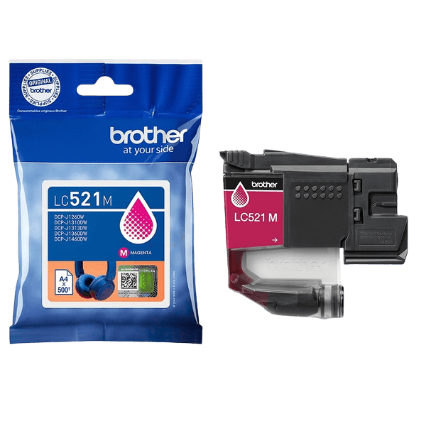 Brother Original LC521M magenta bläckpatron | Innehåll: 500 sidor