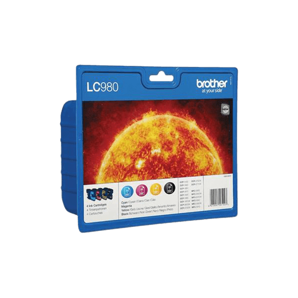 Brother Original LC980 CMYK rabattpaket | Innehåll: 1140 sidor