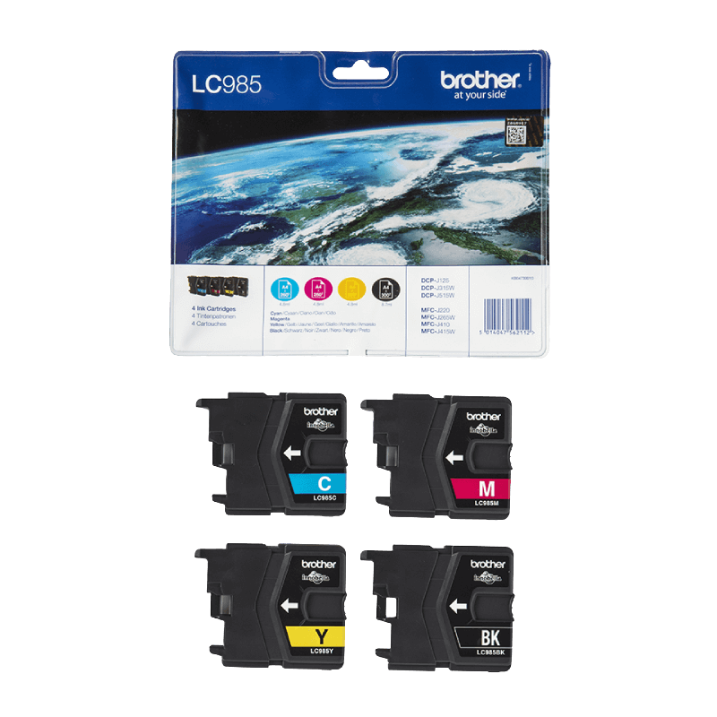 Brother Original LC985 CMYK rabattpaket
