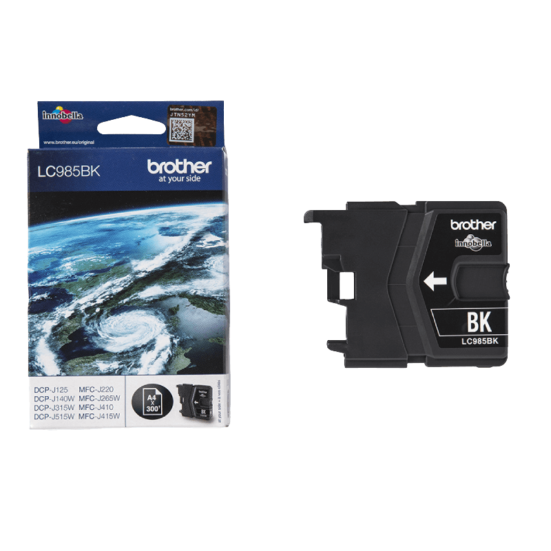 Brother Original LC985BK svart bläckpatron | Innehåll: 300 sidor