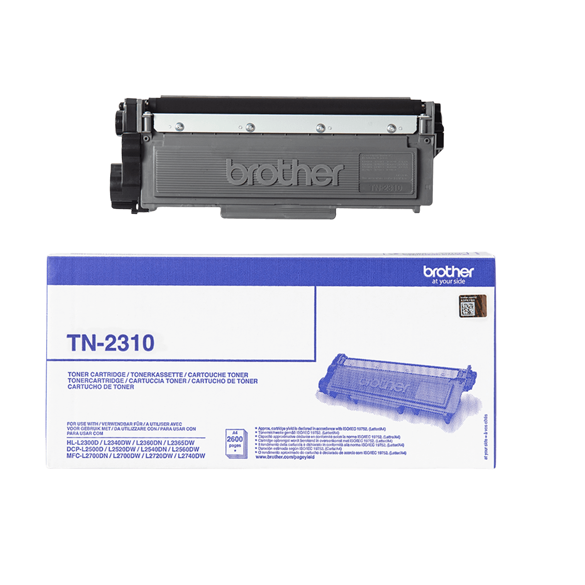 Brother Original TN2310 svart toner | Innehåll: 1200 sidor