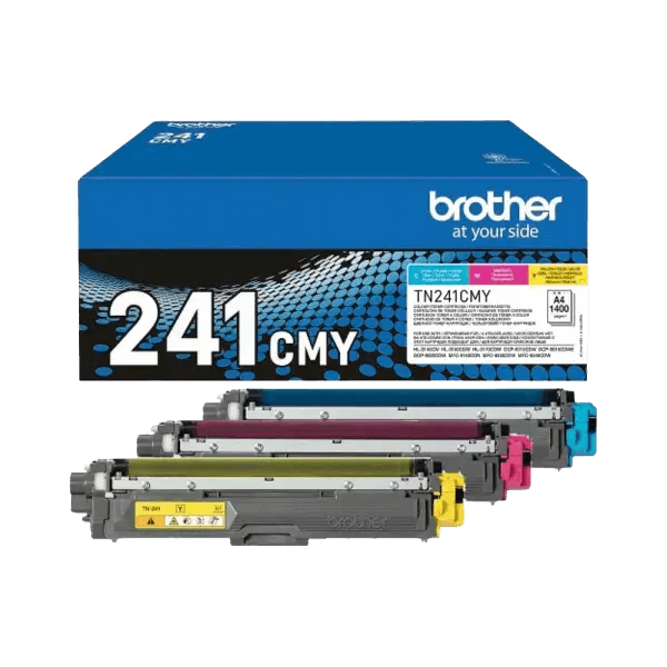 Brother Original TN241CMY 3 färger i en rabattpaket | Innehåll: 4200 sidor