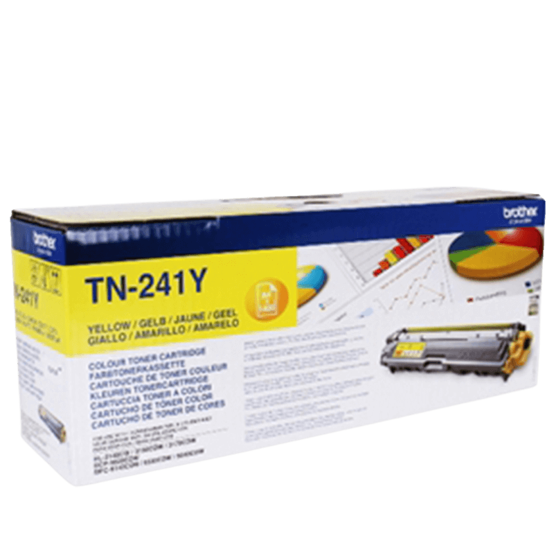 Brother Original TN241Y gul toner | Innehåll: 1400 sidor