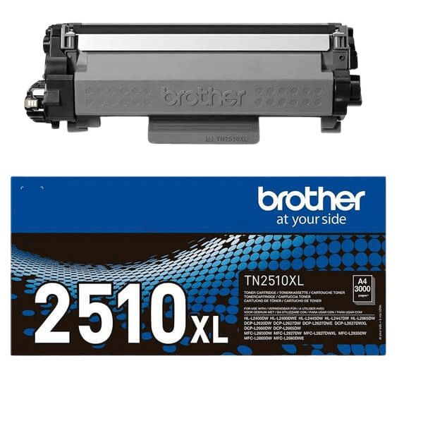 Brother Original TN2510XL svart toner | Innehåll: 3000 sidor