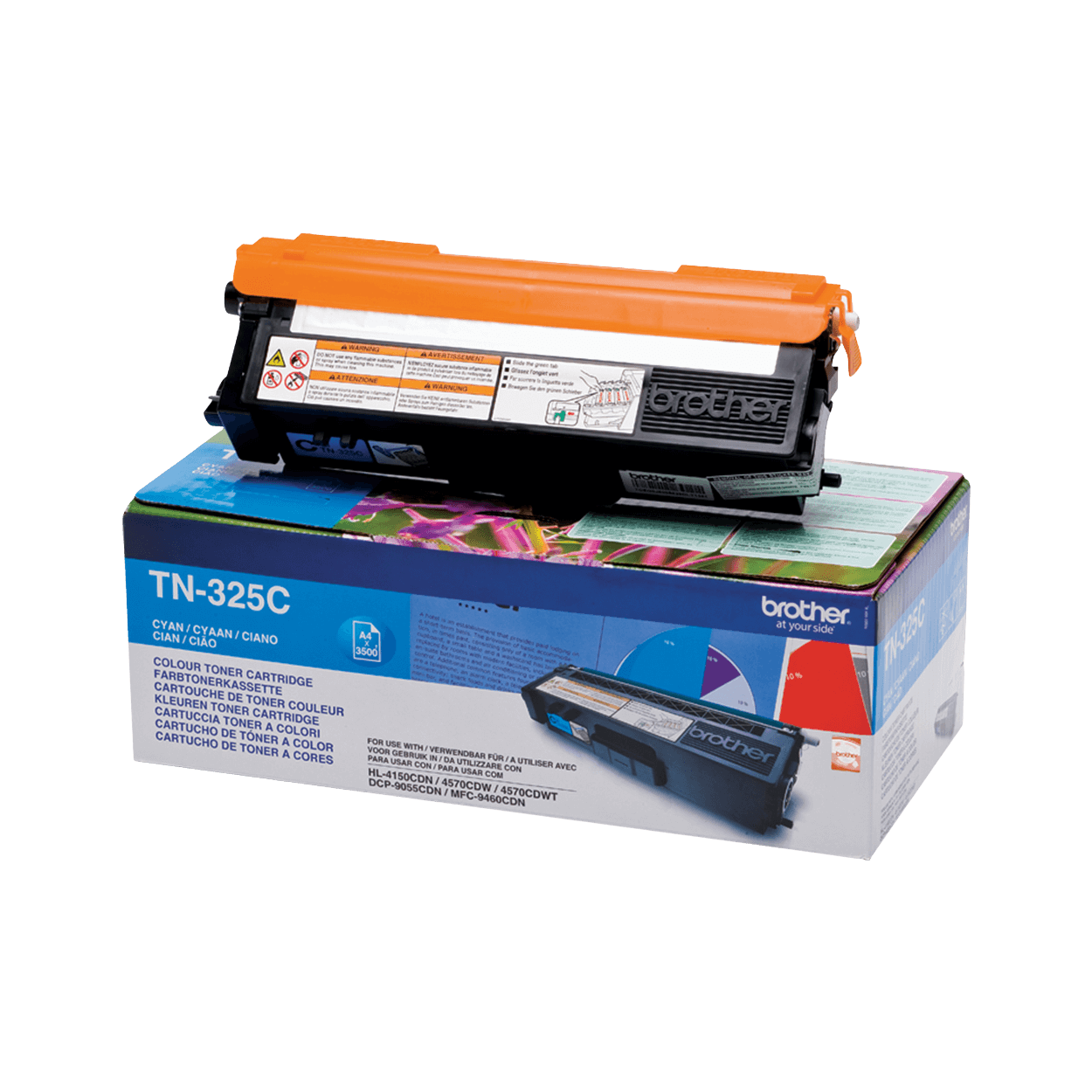 Brother Original TN325C XL cyan toner | Innehåll: 3500 sidor