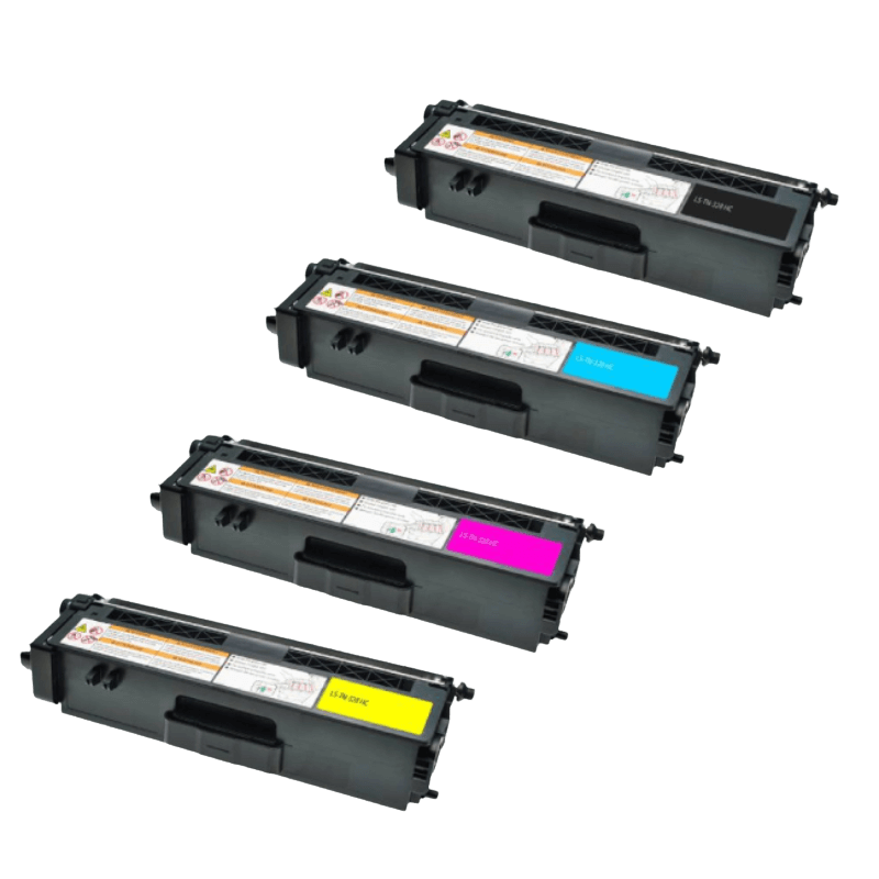 PixoJet Brother TN328 XXL rabattpaket - 4 st.