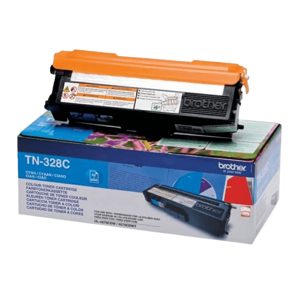 Brother Original TN328C XXL cyan toner | Innehåll: 6000 sidor