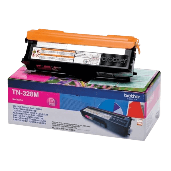 Brother Original TN328M XXL magenta toner | Innehåll: 6000 sidor